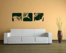 Flower Frame Vinyl Decals Modern Wall Art